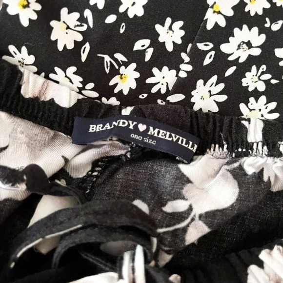 Brandy Melville Womens OS  Floral Tie Waist Casual Shorts - Picture 4 of 4